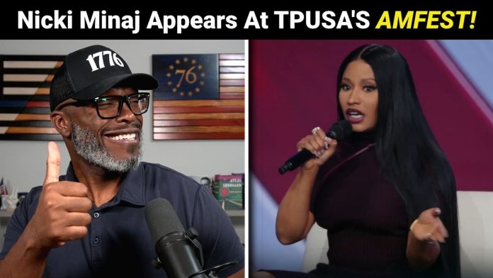 Nicki Minaj Appears At TPUSA's America Fest And Liberals Are FURIOUS!