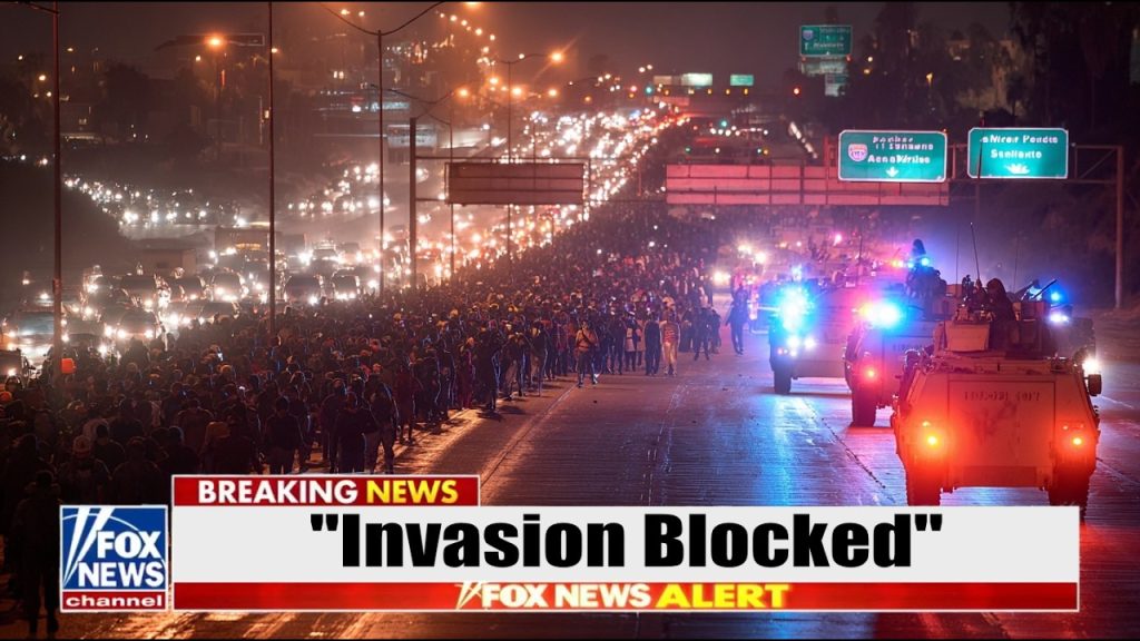 INVASION Caravan FLOODS Freeway… TEXAS ‘Marines’ BLOCK EXITS, SHOW NO MERCY