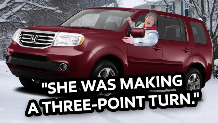 She Was Making a Three-Point Turn. 🤡🌎
