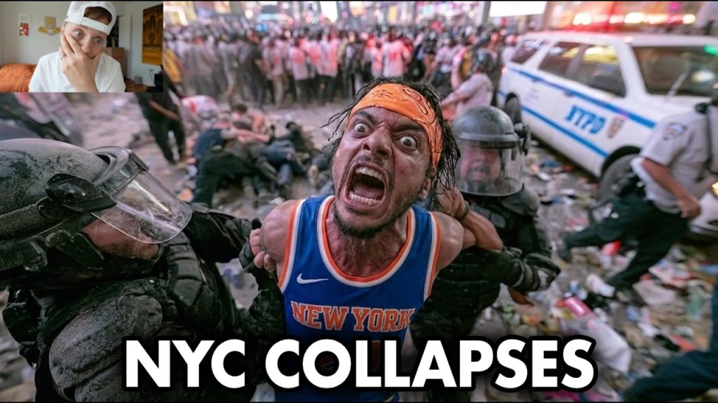 “WE BLAME TRUMP”… Knicks LOSE NBA Finals as Fans DESTROY TIMES SQUARE